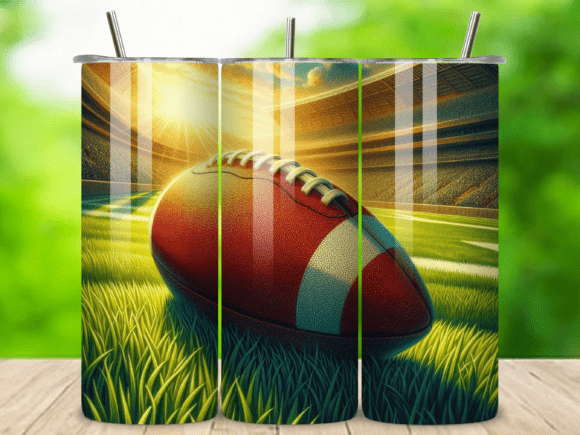 3D American Football Tumbler Wrap V.1