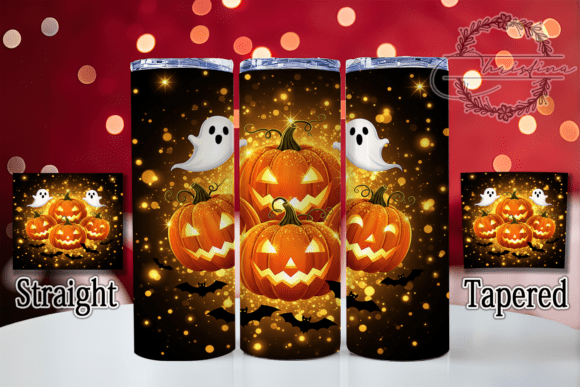 3D Spooky Ghost Pumpkin Halloween