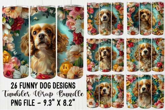 Dog 3D Tumbler Wrap Bundle