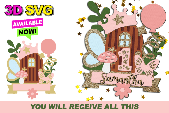 Fairy Door Cake Topper 3D SVG: Integrating Digital Assets into Physical Creations
