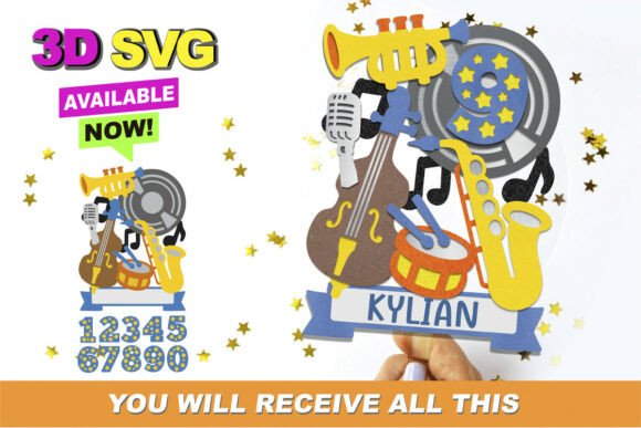 Jazz Cake Topper 3D SVG: A Practical Evaluation for Digital Crafters