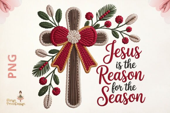 Jesus is the Reason 3D PNG Design: Elevating Holiday Creativity with Faith and Texture