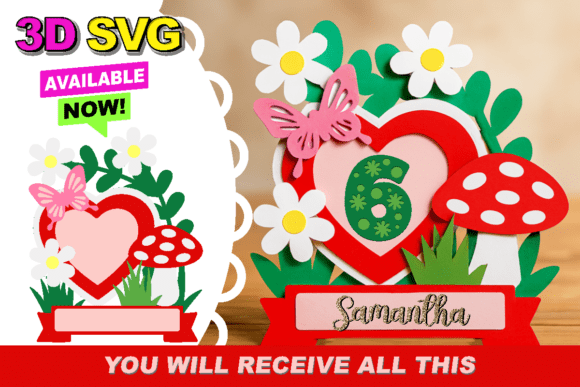 Mushrooms and Flowers Cake Topper 3D SVG: A Comprehensive Evaluation