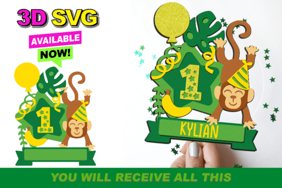 Unleash Creativity with the Monkey Cake Topper 3D SVG: A Designer’s Secret Weapon