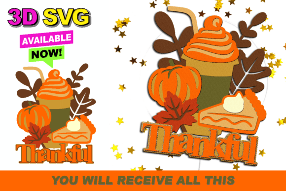 Unleash Creativity with the Sweet Pumpkin Cake Topper 3D SVG Collection